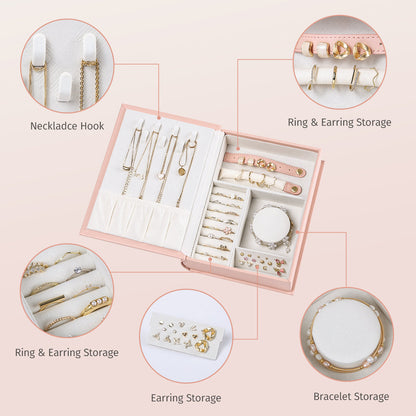 PU Leather Magic Book Design  Jewelry Case