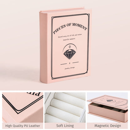 PU Leather Magic Book Design  Jewelry Case