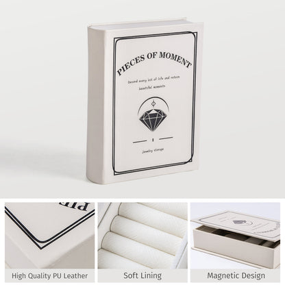 PU Leather Magic Book Design  Jewelry Case