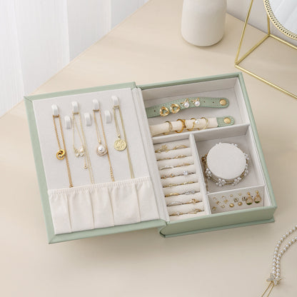 PU Leather Magic Book Design  Jewelry Case