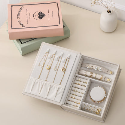 PU Leather Magic Book Design  Jewelry Case
