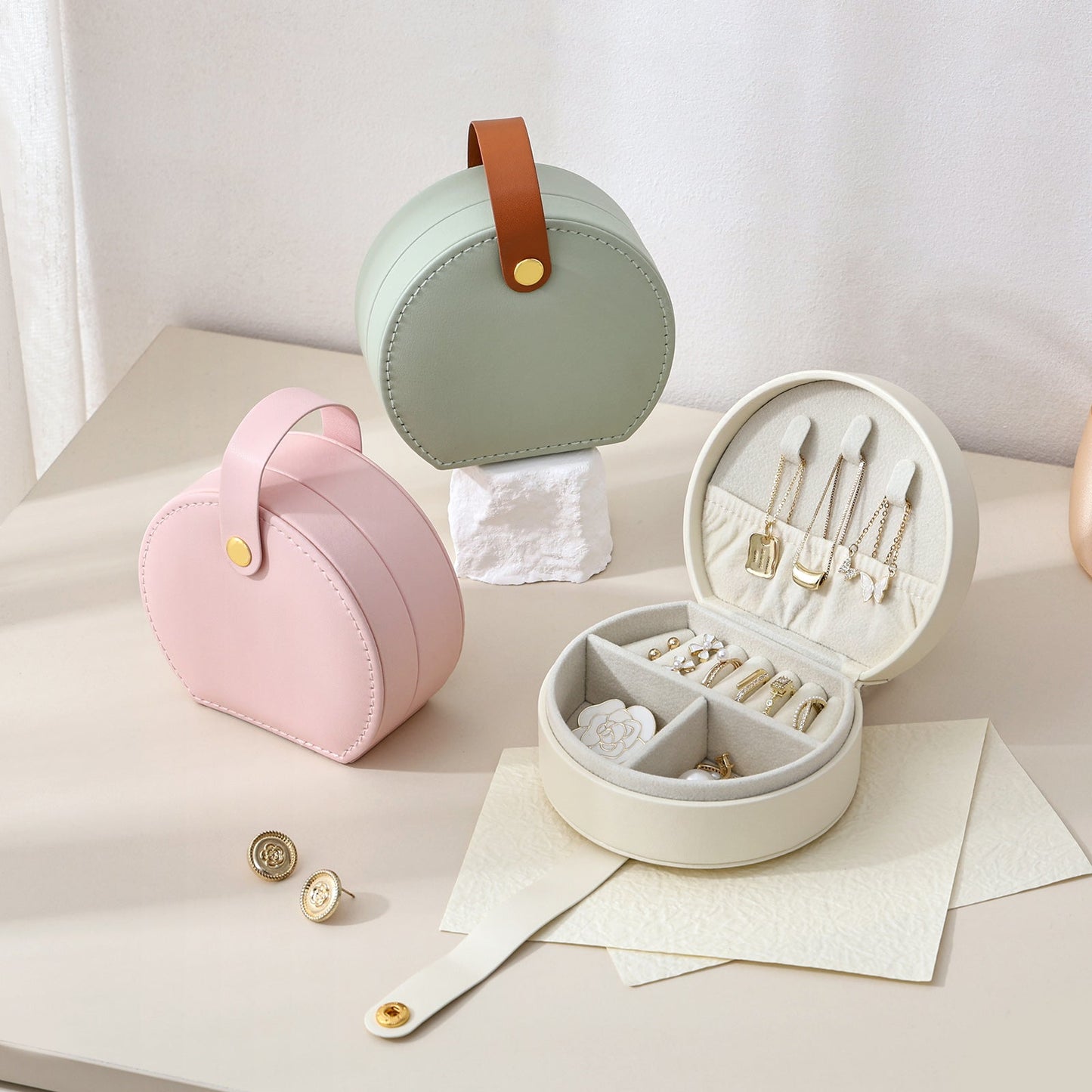 Small Travel Jewelry Case