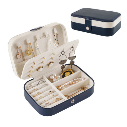 Portable Travel Leather Jewelry Box