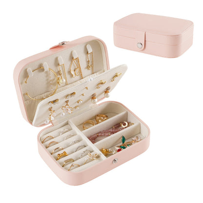 Portable Travel Leather Jewelry Box