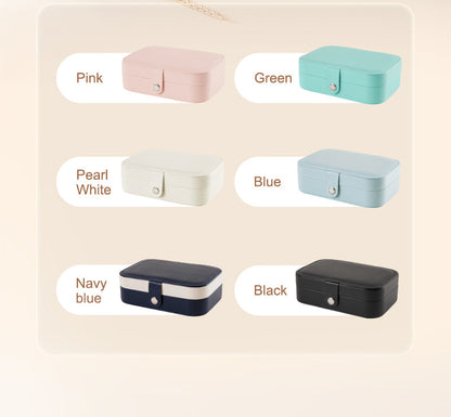 Portable Travel Leather Jewelry Box