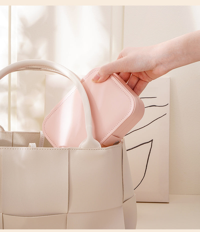 Portable Travel Leather Jewelry Box