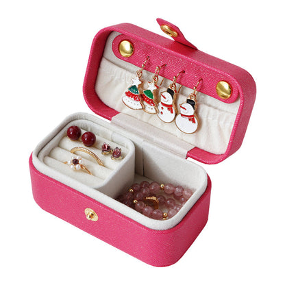 Travel Mini Jewelry Box Lipstick Storage Case