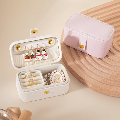 Travel Mini Jewelry Box Lipstick Storage Case