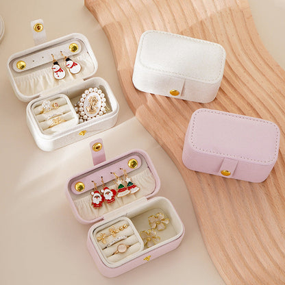 Travel Mini Jewelry Box Lipstick Storage Case
