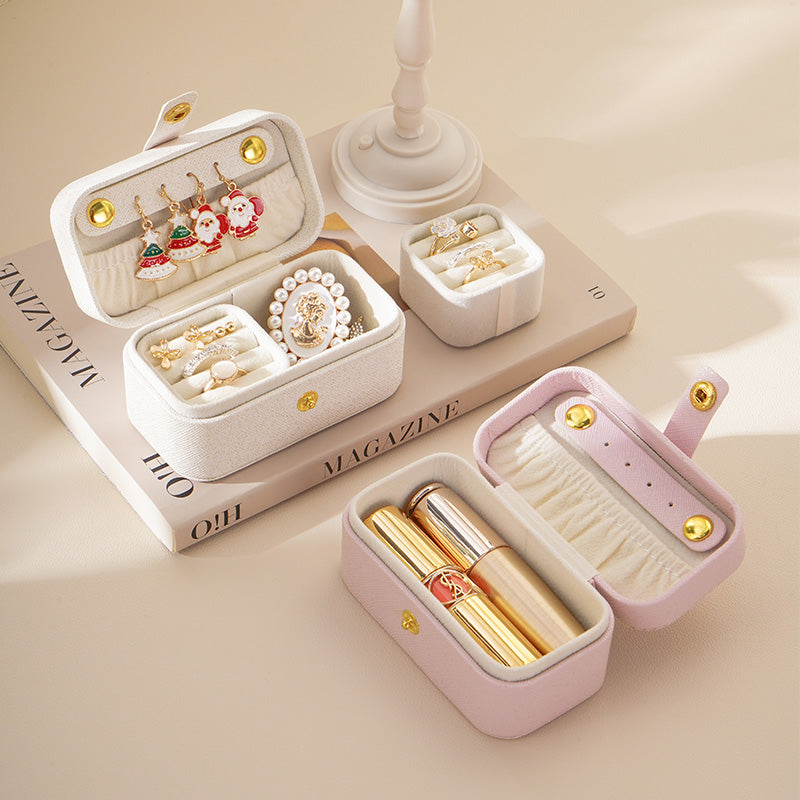 Travel Mini Jewelry Box Lipstick Storage Case
