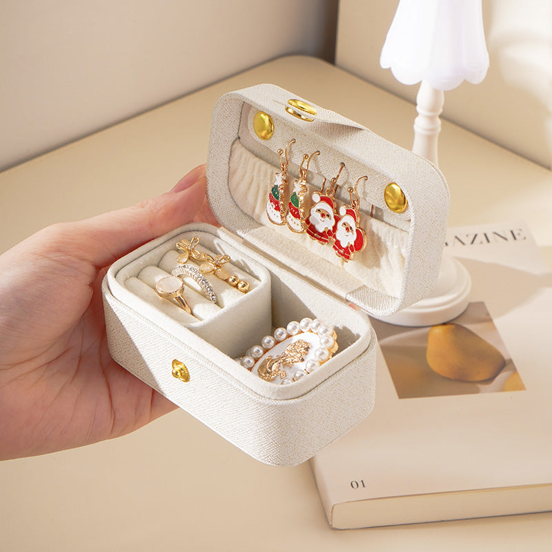 Travel Mini Jewelry Box Lipstick Storage Case