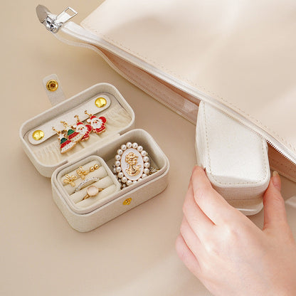 Travel Mini Jewelry Box Lipstick Storage Case